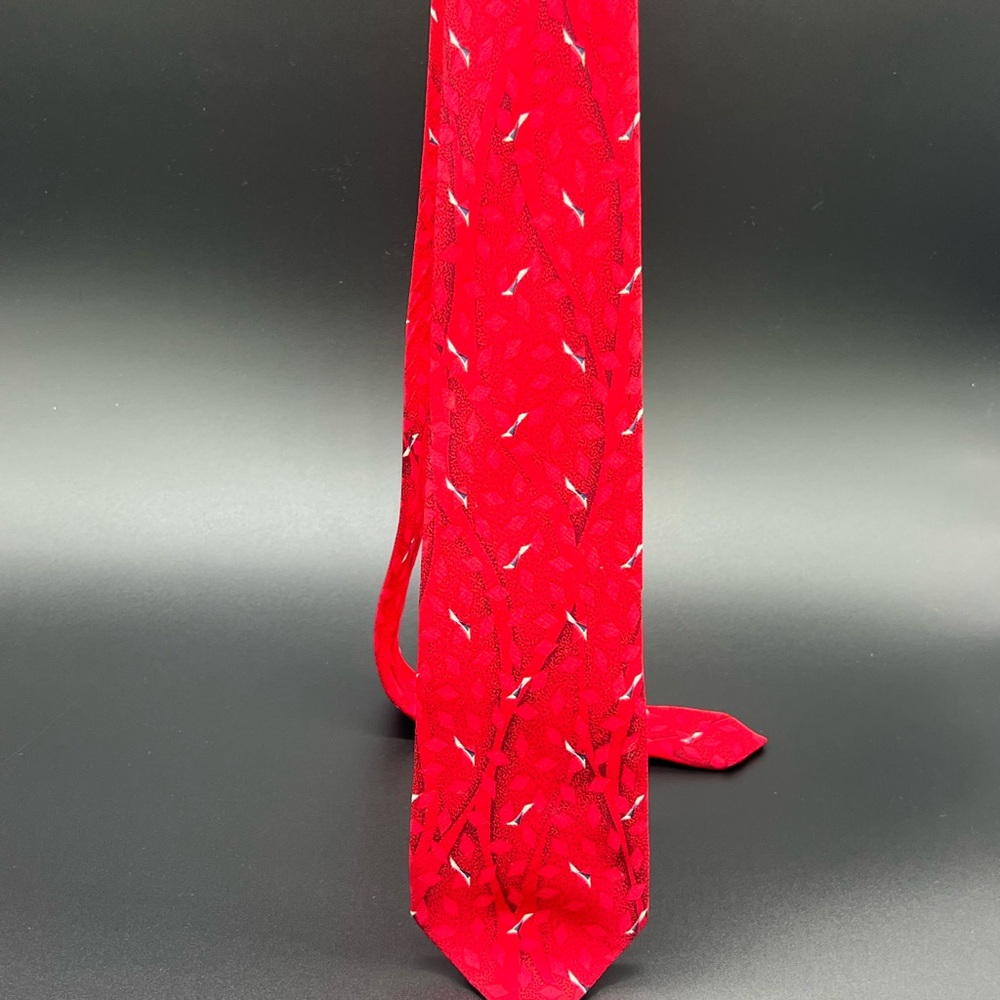 Vintage Pierre Balmain Vibrant Red Tie